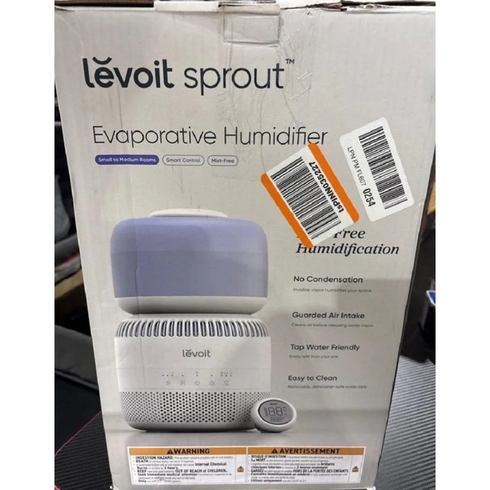 Levoit Sprout Smart Evaporative Humidifier Nursery Baby Bedroom LEH-B381S-WUS